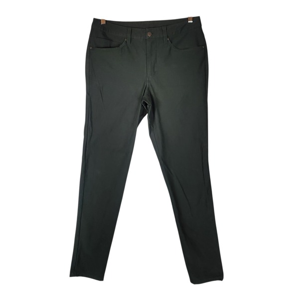 Lululemon Pants Men's 31 Dark Green‎ ABC Slim-Fit Utilitech Canvas Chino - Picture 1 of 7
